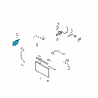 OEM Hyundai Radiator Reservoir Tank Diagram - 25431-2B100