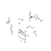 OEM Hyundai Santa Fe Tube-Over Flow Diagram - 25443-2B100