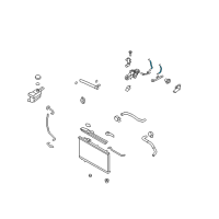OEM 2009 Hyundai Santa Fe Hose Assembly-Water B Diagram - 25469-3E000