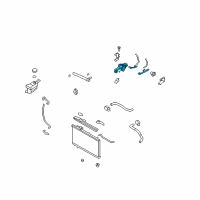 OEM Hyundai Santa Fe Housing Assembly-THERMOSTAT Diagram - 25620-3E200