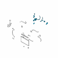 OEM 2007 Hyundai Santa Fe Control Assembly-Coolant Temperature Diagram - 25600-3E200