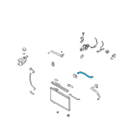 OEM Hyundai Santa Fe Hose-Radiator, Upper Diagram - 25411-2B100