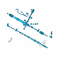 OEM 2001 Chrysler Sebring Power Steering Gear Diagram - MR510121