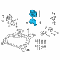 OEM 2011 Lincoln MKZ Front Mount Diagram - 7H6Z-6038-A