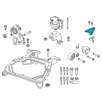 OEM 2007 Lincoln MKZ Front Mount Support Diagram - 7H6Z-6K075-BA