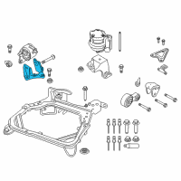 OEM 2007 Lincoln MKZ Transmission Mount Bracket Diagram - 9H6Z-6031-A