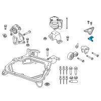 OEM Lincoln MKZ Front Mount Support Diagram - 7H6Z-6K075-AA