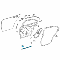 OEM 2018 Toyota Camry Lower Weatherstrip Diagram - 67887-06100