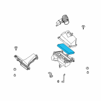 OEM 2012 Nissan Altima Air Intake Element Diagram - 16546-JA00B