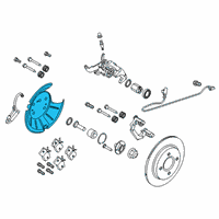 OEM 2018 Ford Fiesta Splash Shield Diagram - C1BZ-2C028-A