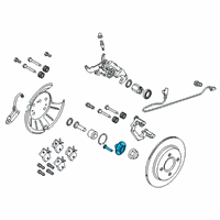 OEM 2015 Ford Fiesta Rear Hub Diagram - B1BZ-1104-B