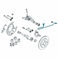 OEM 2016 Ford Fiesta Rear Speed Sensor Diagram - D2BZ-2C190-B
