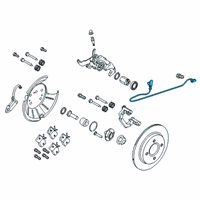 OEM Ford Fiesta ABS Sensor Diagram - D2BZ-2C190-A