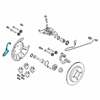 OEM Ford Fiesta Brake Hose Diagram - C1BZ-2282-B