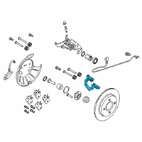 OEM 2002 Ford Focus Caliper Support Diagram - 1S4Z-2B582-AA