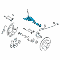 OEM 2015 Ford Fiesta Caliper Diagram - C1BZ-2552-A