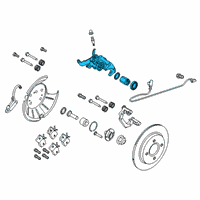 OEM Ford Fiesta Caliper Diagram - C1BZ-2552-A