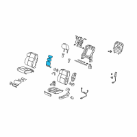 OEM Acura Heater, Left Front Seat-Back Diagram - 81524-STK-A01