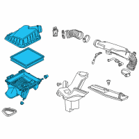 OEM 2014 Chevrolet Malibu Air Cleaner Assembly Diagram - 22897041