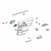 OEM 2013 Toyota Land Cruiser Handle, Inside Diagram - 69205-60150