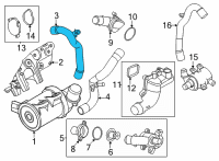 OEM Ford Maverick HOSE Diagram - LX6Z-8A577-G