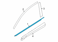 OEM Hyundai Tucson W/STRIP ASSY-FR DR BELT O/S RH Diagram - 82220-N9000