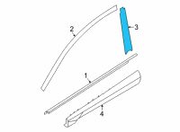 OEM Hyundai Tucson GARNISH ASSY-DR FRAME RH Diagram - 82260-N9010