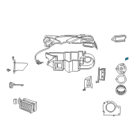 OEM 1999 Dodge Dakota Resistor-Blower Motor Diagram - 55055467AB