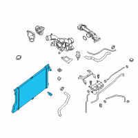 OEM Nissan NV2500 Radiator Assy Diagram - 21460-1PA1A