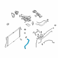 OEM 2015 Nissan NV2500 Hose-Radiator, Upper Diagram - 21501-1PD0A