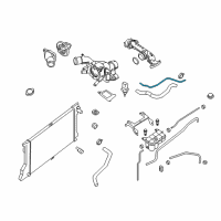 OEM 2014 Nissan NV2500 Hose - Auto Transmission Oil Cooler Diagram - 21632-1PD0A