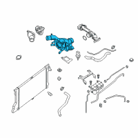 OEM 2010 Nissan Pathfinder Thermostat Housing Diagram - 11061-7S000