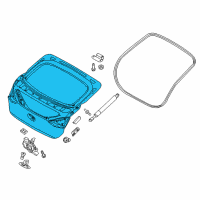 OEM 2017 Hyundai Ioniq Panel Assembly-Tail Gate Diagram - 73700-G2000