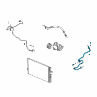 OEM 2003 Saturn Ion Lower Pressure Hose Diagram - 22706800