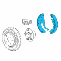 OEM Dodge Stratus Shoe Kit-Drum Diagram - 5096247AA