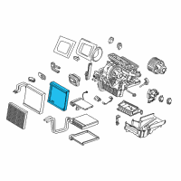 OEM 2017 Lincoln MKC Evaporator Core Seal Diagram - GV6Z-19W700-A