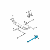 OEM 2005 Hyundai Tiburon Arm Complete-Trailing, RH Diagram - 55101-2D100