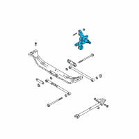 OEM 2001 Hyundai Elantra Carrier Assembly-Rear Axle, LH Diagram - 52750-2D100