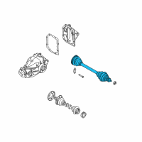 OEM 2005 BMW X3 Cv Axle Assembly Left Diagram - 33-21-7-529-917