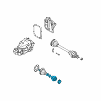 OEM BMW 330xi Repair Kit Bellows, Exterior Diagram - 33-21-7-540-117