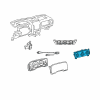 OEM Dodge Control-A/C And Heater Diagram - 55111278AG