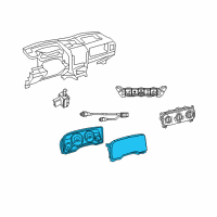 OEM 2011 Jeep Patriot Cluster-Instrument Panel Diagram - 68080401AF