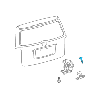 OEM Scion xB Striker Screw Diagram - 90159-80019