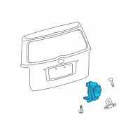 OEM 2014 Scion xB Gate Lock Diagram - 69350-28151