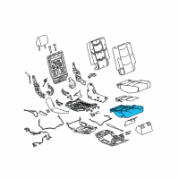 OEM Cadillac Escalade ESV Seat Cushion Pad Diagram - 23470754