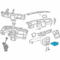 OEM 2012 Ram C/V Holder-Instrument Panel Diagram - 1PE37BD1AB