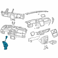 OEM 2018 Dodge Grand Caravan Transmission Shifter Diagram - 1RV41DX9AI