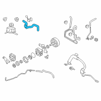 OEM 2014 Nissan Murano Hose Assembly Suction, Power Steering Diagram - 49717-1AA1B