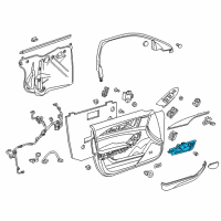 OEM 2017 Cadillac CTS Handle, Inside Diagram - 23168708