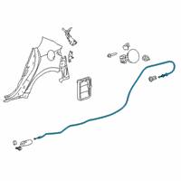 OEM 2020 Toyota Corolla Release Cable Diagram - 77035-12670